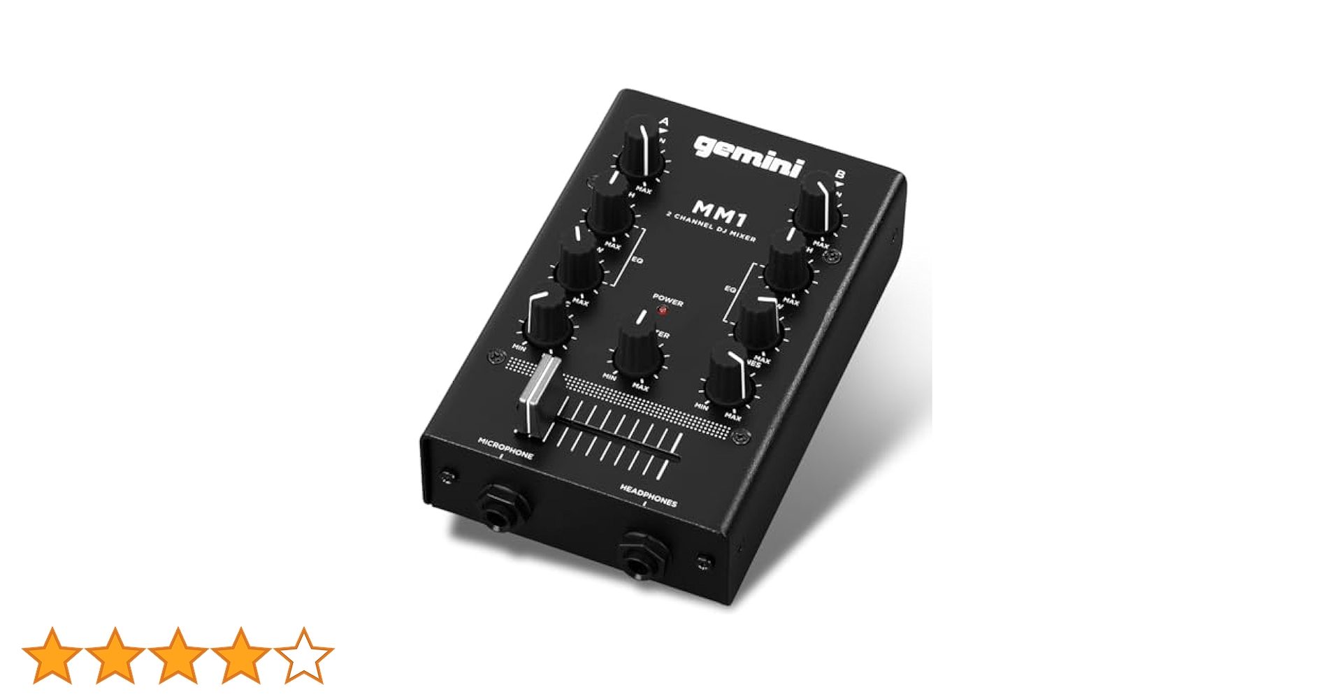 Amazon | GEMINI DJ ミキサー ポータブル 2ch ステレオミキサー